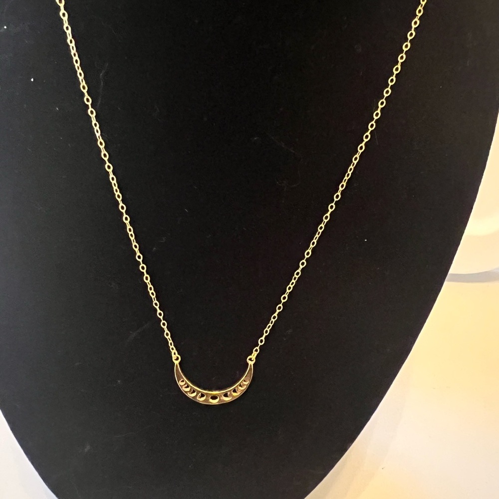 Crescent Moon Phase Necklace